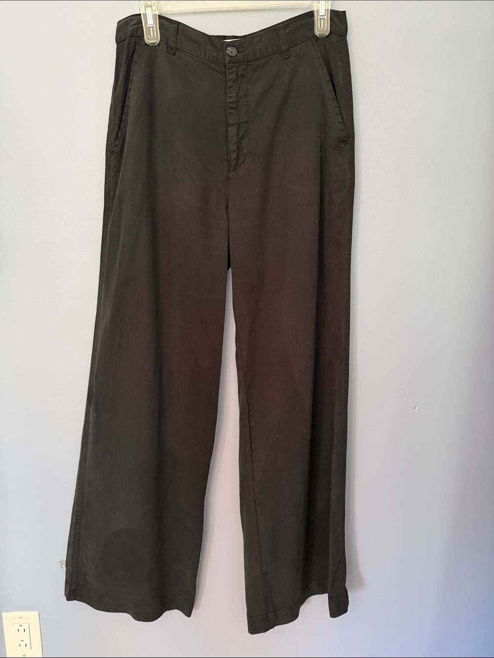 PISTOLA Jadyn Low Slung Palazzo Tencel Pants Black Size 27